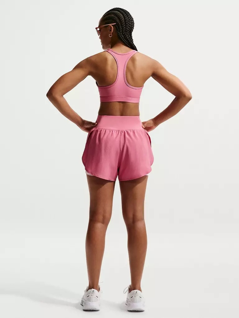 Nike Women's Flow Dri-FIT High-Waisted 2-in-1 Running Short - Picture 4 of 7